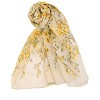 Allegra K Women's Long Chiffon Floral Scarves Lightweight Beach Sunscreen Swimwear Wrap Shawls - 2 of 4