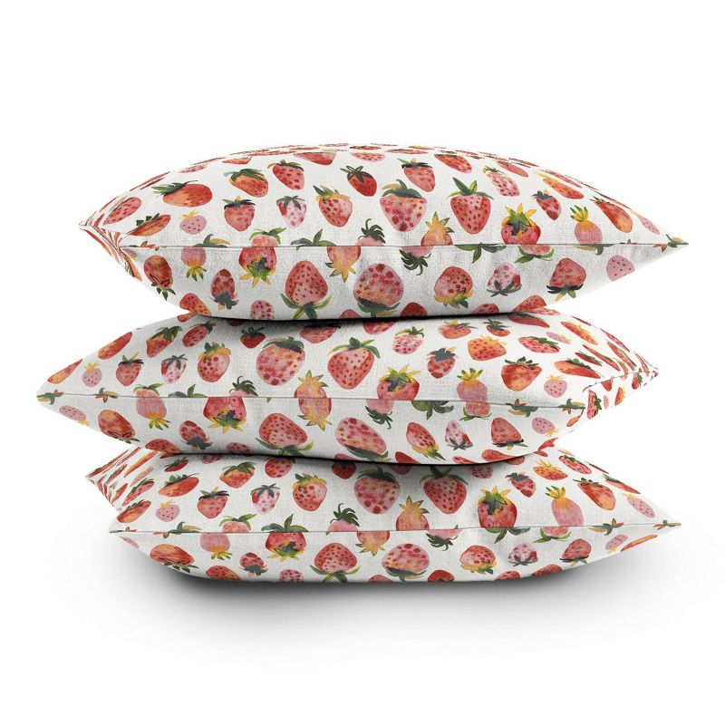Ninola Design Strawberries Countryside Summer Outdoor Throw Pillow Red - Deny Designs, 4 of 5