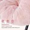 FONTOI Fluffy Faux Fur Folding Lounge Chair with Plush Cushion Collapsible Steel Frame Cozy Comfort for Living Room Bedroom, Pink, 28.35"*29.92"*31.5" - 2 of 4