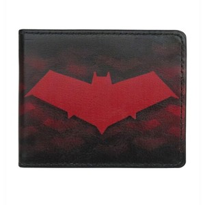 Mens Red Hood Symbols All-Over Print Bi-Fold Wallet - 1 of 4