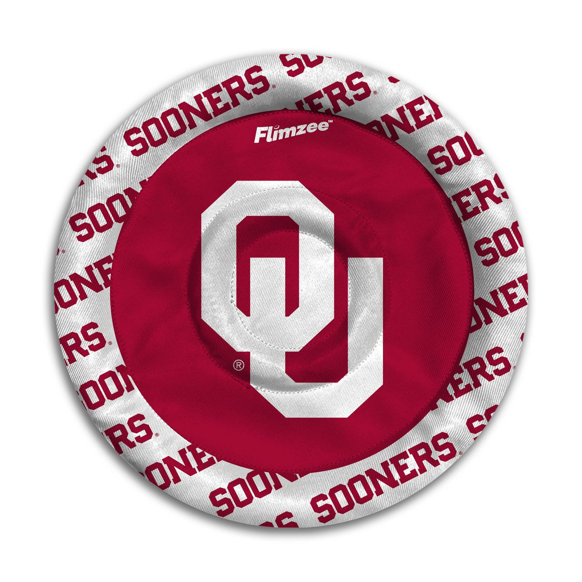 NCAA Oklahoma Sooners Flimzee Flying Disc: Polyester, 10" Diameter