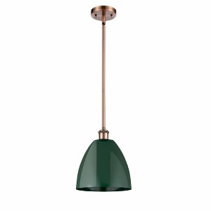 Plymouth Dome - 1 Light Stem Hung Pendant In Industrial Style-10.88 Inches Tall and 9 Inches Wide - 1 of 1