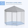 9.2' x 8' x 7.7' Dog Kennel Outdoor Dog Run with Waterproof - 4 of 4