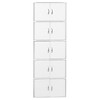 Hodedah Heavy Duty Engineered Wood 10 Door Enclosed Multipurpose Storage Cabinet for Kitchen, Office, Kids Room, and Other Home Organization - 4 of 4
