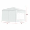 Costway Canopy Party Wedding Event Tent 10'x10' Heavy Duty Outdoor Gazebo Side Walls - 3 of 4