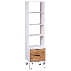 vidaXL Bookshelf Wall Bookcase Book Rack Book Cabinet New York Solid Wood Pine - 1 of 4