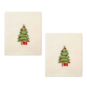 Avanti Trees 2-Pack Hand Towel Set - 1 of 3