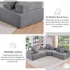 Whisen Oversized Modular Pieces for Convertible Luxury Boucle Floor Couch, 4 Shapes Available - 3 of 4