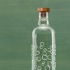 Bubbles Glass Water Bottle with Wooden Stopper-750 ml - 3 of 4