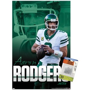 Trends International NFL New York Jets - Aaron Rodgers 24 Unframed Wall Poster Prints - 1 of 4
