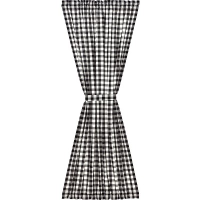 Buffalo Black Check Door Panel 72x40 VHC Brands