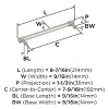 Amerock Farewind Pull for Cabinets, Drawers, and Furniture - 3 of 4