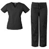Medgear Women's Scrubs Set Medical Uniform - 4 Pocket Top and Multi Pocket Pants - 2 of 4