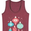 Women's - Instant Message - Christmas Retro Ornaments Graphic Racerback Tank - 2 of 4