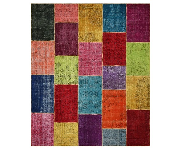 Antique Patchwork Area Rug 8'2"x9'10"
