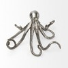 HomeRoots 12" Antiqued Silver Resin Octopus Tabletop Sculpture - 4 of 4