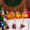 Christmas Table Decorations Indoor Train, Candy Cane Christmas Decorations for Tabletop, Xmas Pink Lighted Centerpieces Table Decorations - 3 of 4