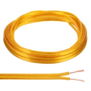 Unique Bargains Tinned Copper Insulated Heat Resistant PVC Covered 300V SPT-1 Round Wire 18AWG - 1 of 4
