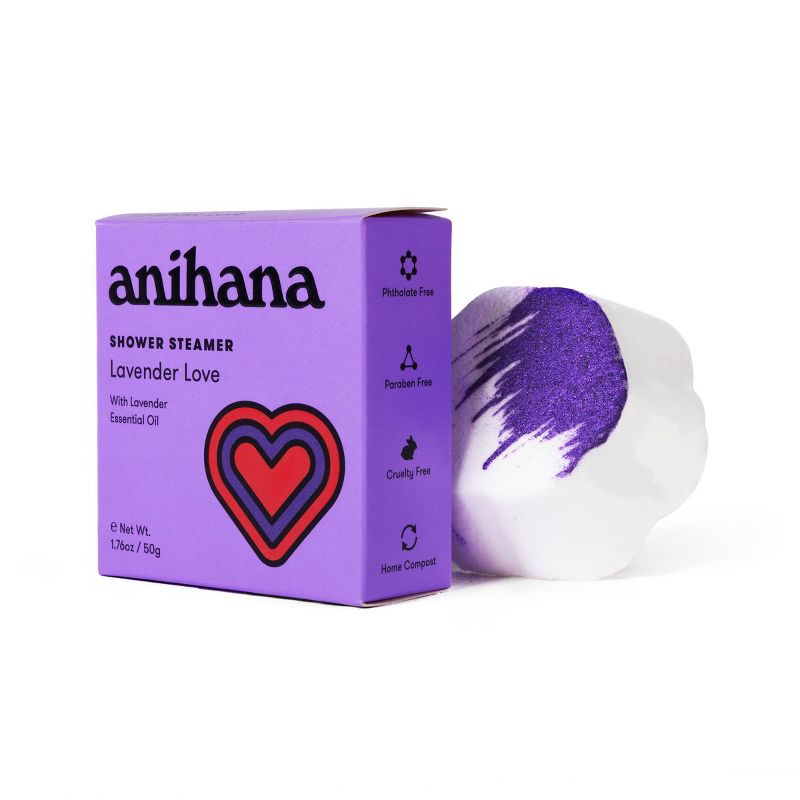 anihana Aromatherapy Essential Oil Lavender Love Shower Steamer - 1.76oz, 4 of 9