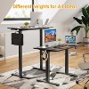 PexFix 40" x 24" Electric Standing Desk Black Desktop Height Adjustable Computer Desk Stand up Home Office Desk with Splice Board - 4 of 4