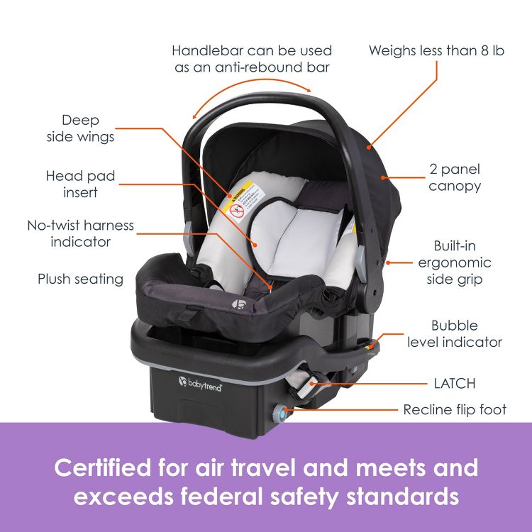 Baby Trend Expedition DLX Jogger Travel System with EZ-Lift Plus Infant Car Seat, 3 of 20
