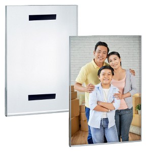 Azar Displays Clear Acrylic Magnet Back Sign Holder Frames, 2-Pack - 1 of 4