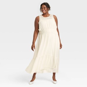 Women's Sheer Chiffon Maxi Dress - A New Day™ - 1 of 3