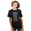 Christmas Santa's Reindeer List Graphic T Shirt Men or Women Brisco Brands - 3 of 4
