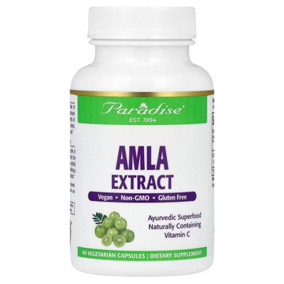 Paradise Herbs Amla Extract, 60 Vegetarian Capsules (250 mg per Capsule)