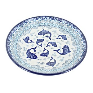 Blue Rose Polish Pottery Ceramika Artystyczna Dessert Plate - 1 of 3