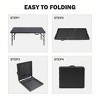 4FT Portable Folding Table with Handle – Heavy Duty Plastic, Adjustable Height, Waterproof, 220LBS Capacity, Foldable Table - 2 of 4