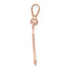 Black Bow Jewelry 14k Rose Gold Polished and Satin Awareness Ribbon Pendant - 2 of 4