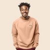 Dalix Cappuccino Embroidered Fleece Crewneck Long Sleeve Sweatshirt Mens - 2 of 4
