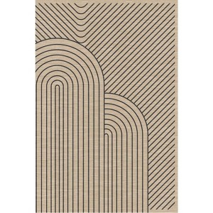 Coolmee Washable Rug Area Rugs for Living Room Abstract Rug Soft Non Slip Low Pile Boho Geometric Carpet for Bedroom Dining Room - 1 of 2