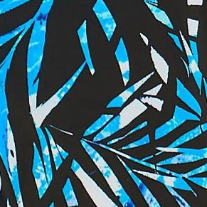 blue painterly leaves
