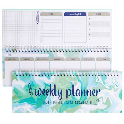 Paper Junkie Blue Monthly Budget Planner With 24 Pockets For Receipts ...