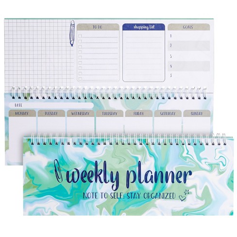 Undated Weekly Planner Desktop Do List Pad Calendar Daily Monthly