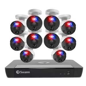 NVR16-8580 / 4TB / 10 x NHD-1200BE 12MP Bullet SwannForce IP Digital Still Cameras (brown box) - 1 of 4