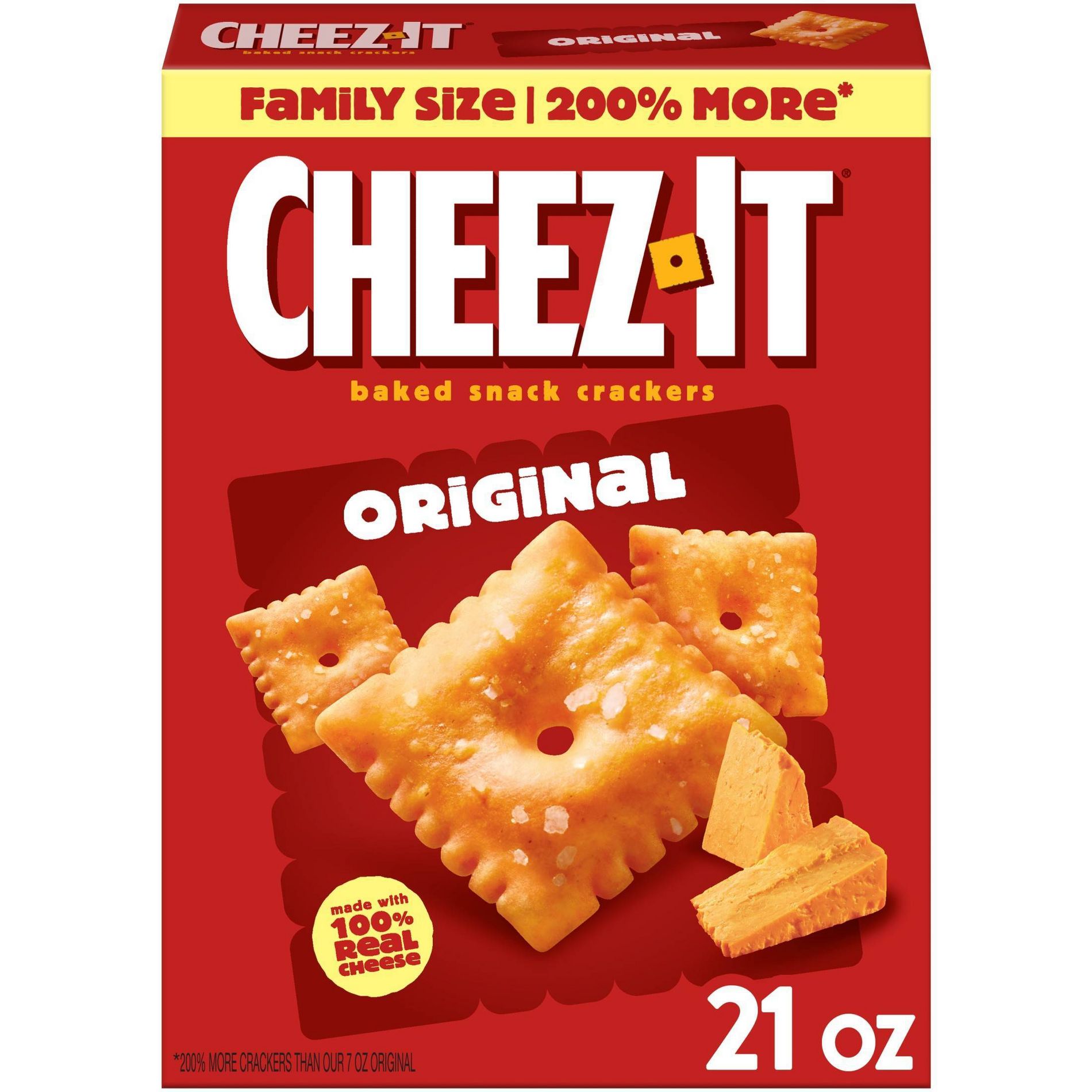 Cheez It Original Baked Snack Crackers - 21oz