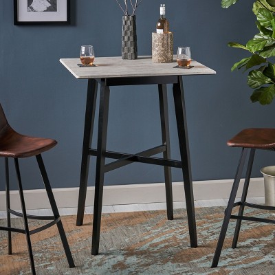 NicBex Modern Bar Height Dining Table Kitchen Table Dining Table with Rubberwood Legs for Dining Room