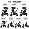 Kinder King 7 in 1 Kids Baby Stroller Tricycle Folding Toddler Trike w/Adjustable Push Handle - 4 of 4