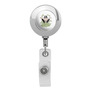 Monopoly Man Money Metal Chrome Badge ID Card Holder Clip - 1 of 3