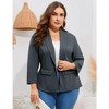 Garvee Women's Plus Size Casual Blazers Open Front Work Office Jackets Blazer with Pockets - 4 of 4