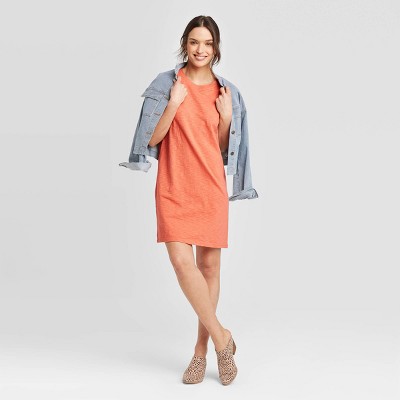 shirt dress orange