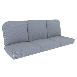 Covers&All Outdoor Seat / Back Cushion Three Seater, Durable Olefin Fabric, 24 in Lx 22 in W x 5 in Thick - 1 of 4