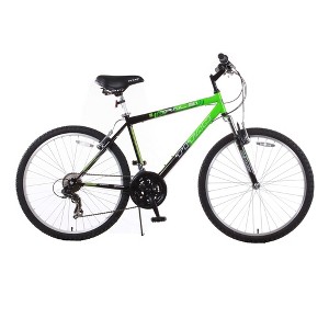 Titan Trail 21-speed Suspension Men's Mountain Bike, 18-Inch Frame, Green and Black - 1 of 4
