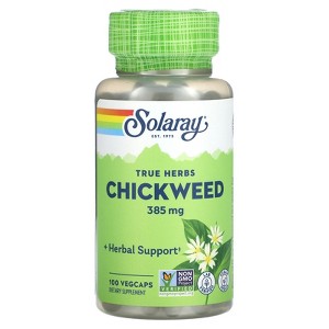 Solaray True Herbs, Chickweed, 385 mg, 100 VegCaps - 1 of 4