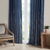 Fully Embroidered Luxurious Tree Branch Pattern Window Curtain Panel, Faux Silk Textured Light Filtering Curtain for All Seasons - 3 of 4