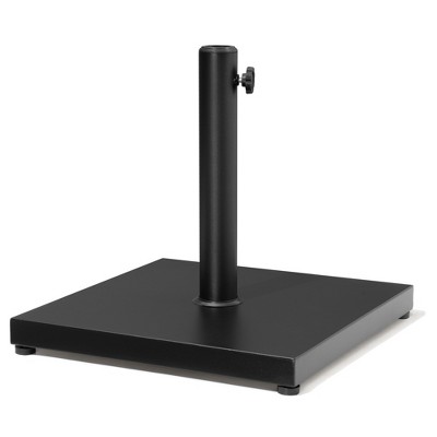Pellebant Umbrella Base Holder Square 40lbs Weighted Stand for Outdoor Market Umbrella, Cement Concrete Steel