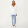 Anna-Kaci Women's Heart Bow Knit Sweater with Playful Graphic Design, Soft Crew Neck Fit and Cozy Long Sleeve Detailing - 4 of 4